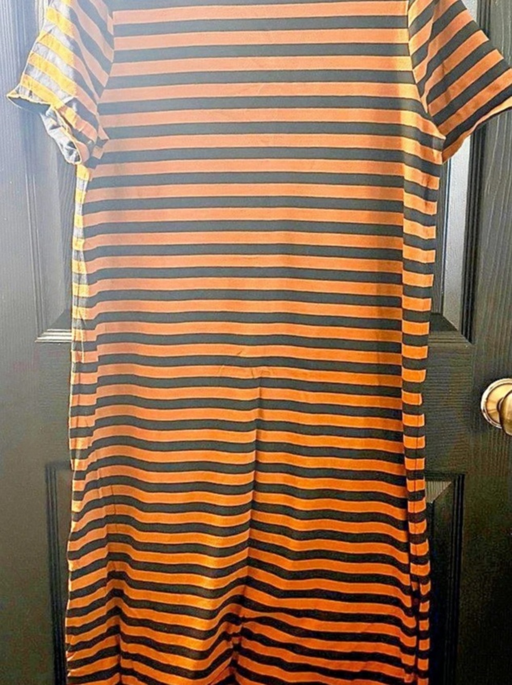 Old Navy Striped Maxi Dress in Orange & Black